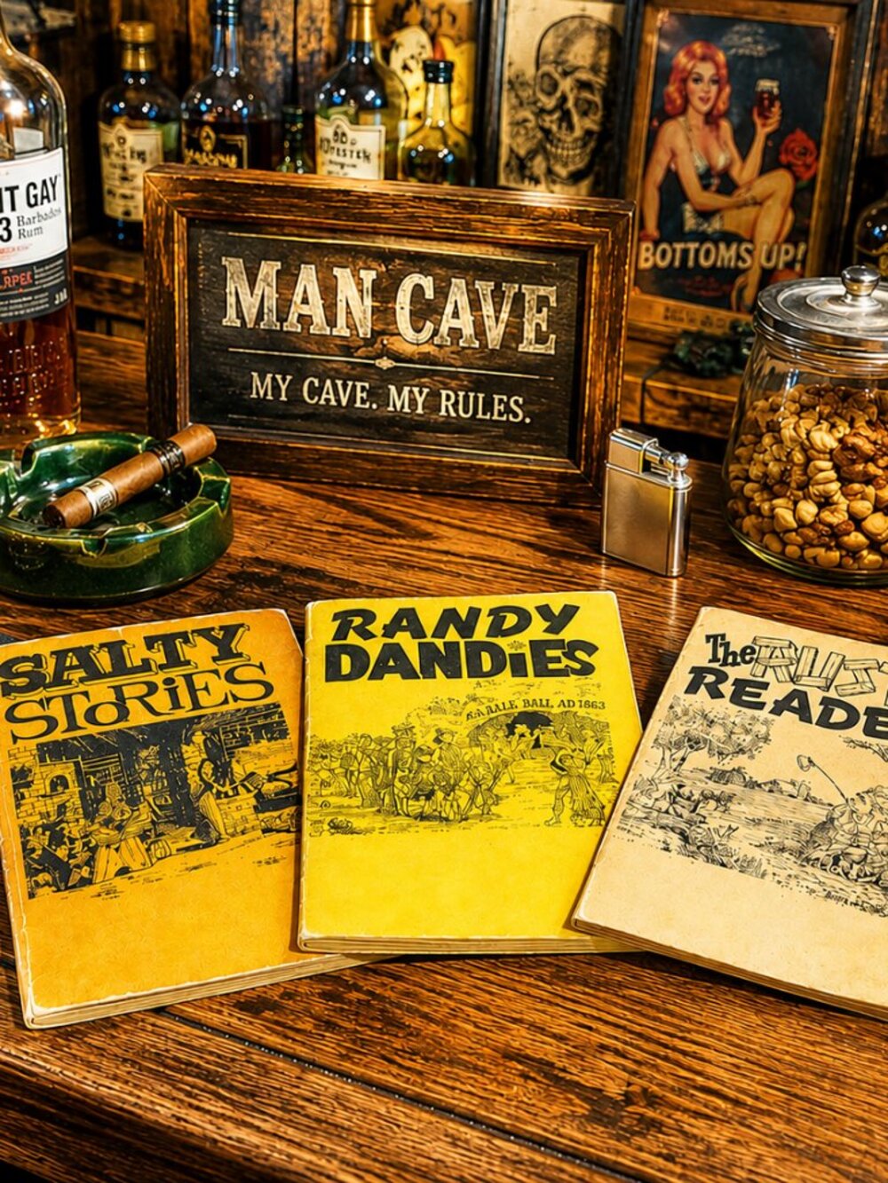 Vintage Adult Humor Book Lot • Salty Stories & Randy Dandies